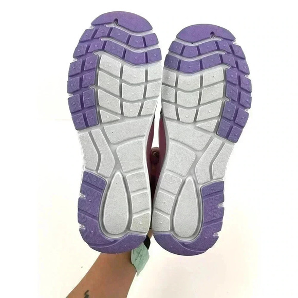 Girls' Pre-School Step Out Slip-On Shoes Sz 4 Pink Sparkle Purple Mesh BCG - Picture 3 of 7